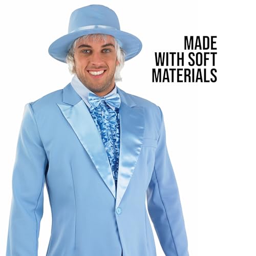 fun shack Tuxedo Costume for Men – Blue Suit Mens – Funny 90s Movie Character, Halloween Costumes for Men, XL - Image 4