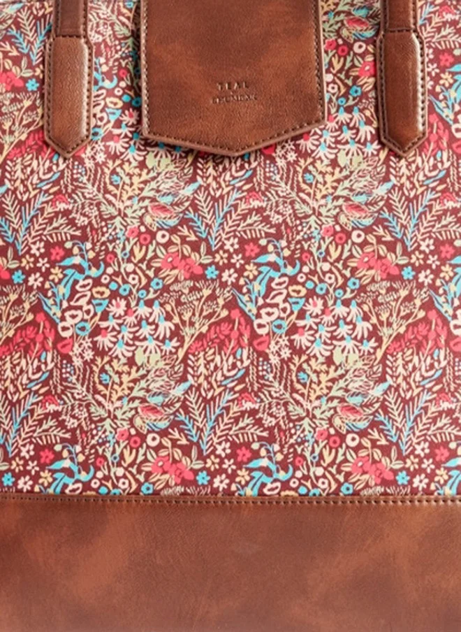 Chumbak  Teal by Chumbak Rainforest Work Tote  | Best Price UAE