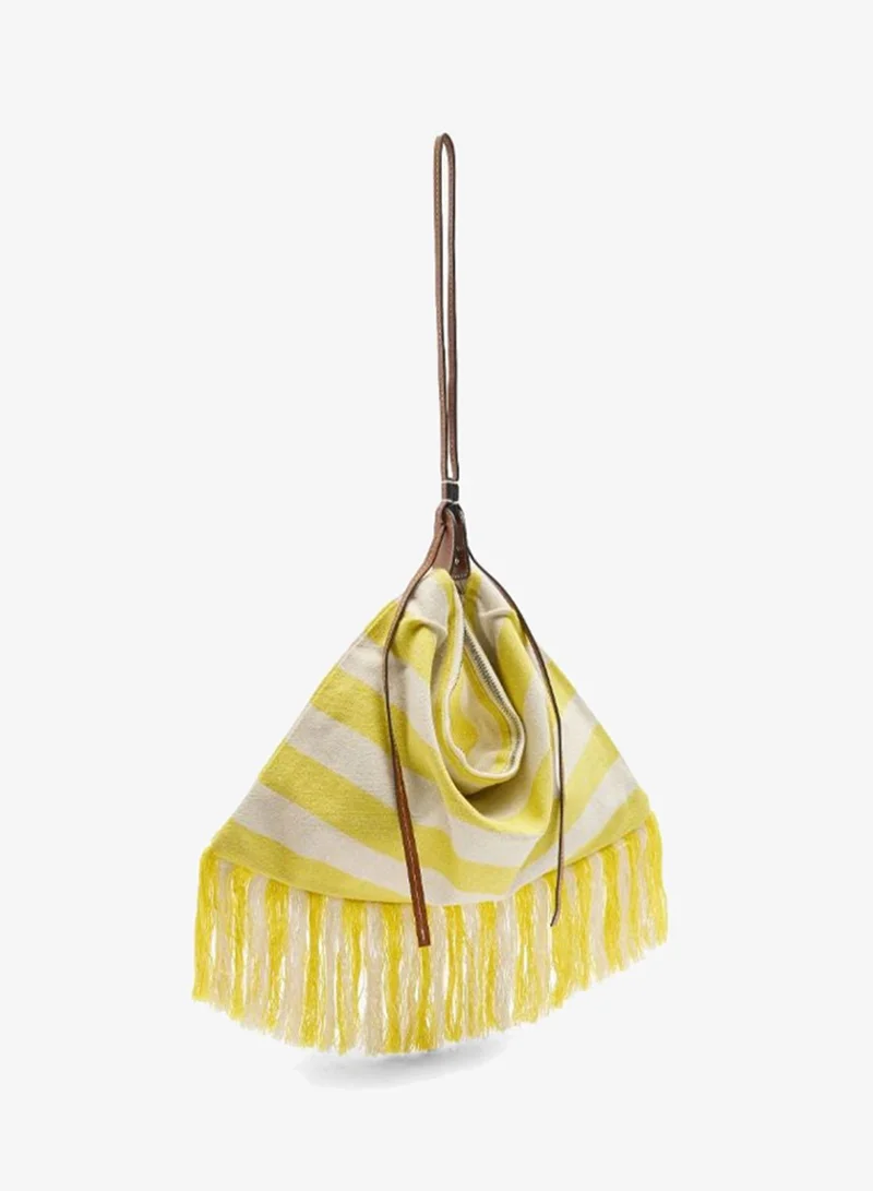 PARFOIS Striped cotton shoulder bag