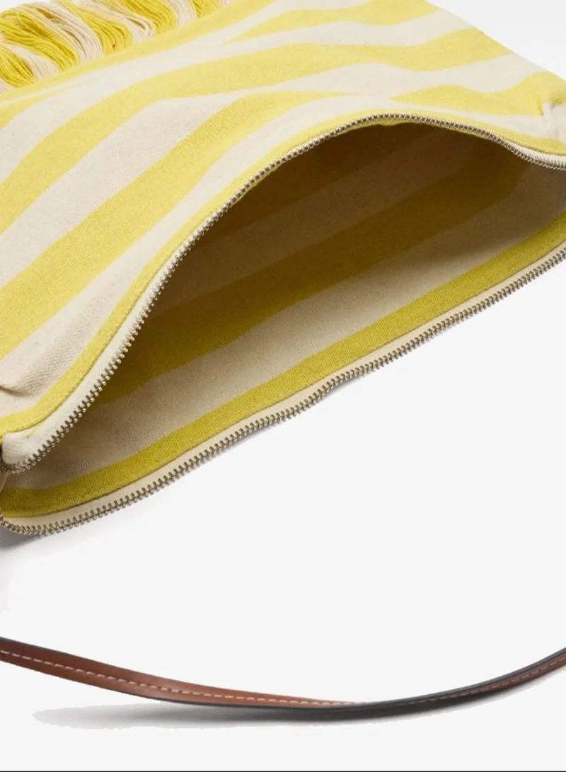 PARFOIS Striped cotton shoulder bag