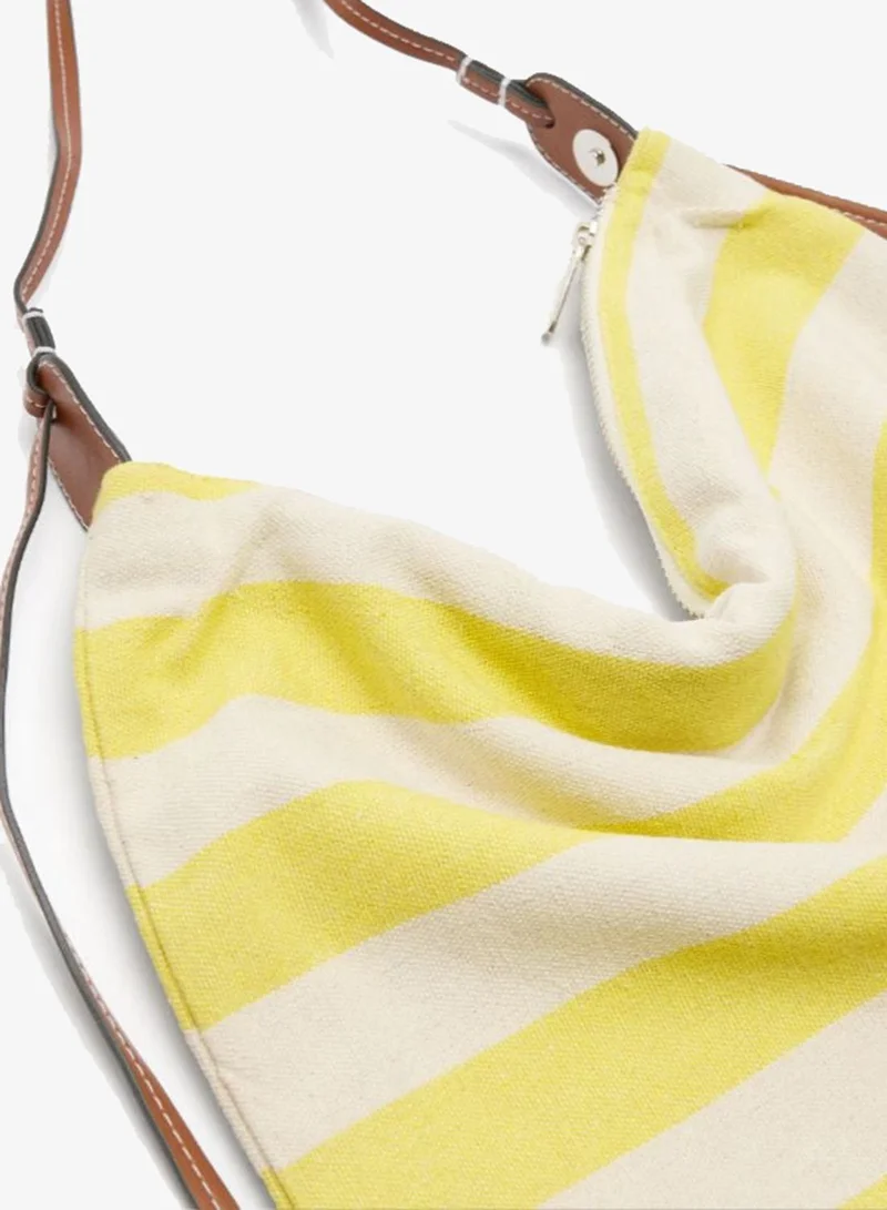 PARFOIS Striped cotton shoulder bag