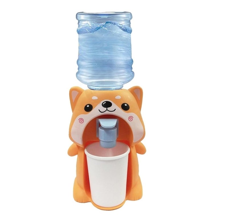 MEETO Kids Water Dispenser Big Toy for Toldder Lovely Cartoon Animal Shaped Water Bottle and Mug Drinking Fountain Pumps Water, Juice & Milk Water Dispenser (Dog) - Image 1
