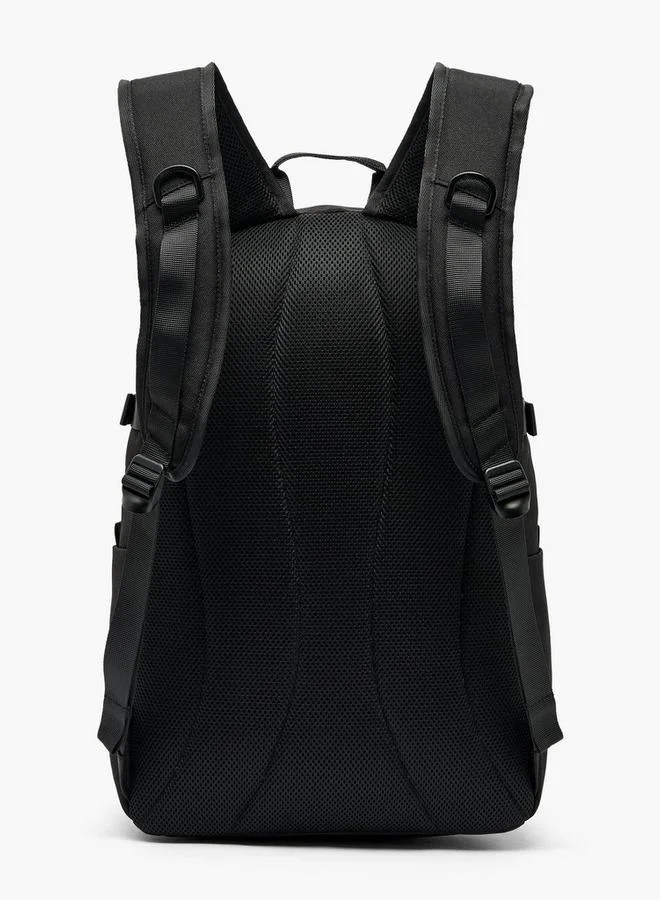 Lee Cooper BLACK Solid School Backpack For Kids 13 Years+ With Padded Shoulder Straps  | Best Price UAE