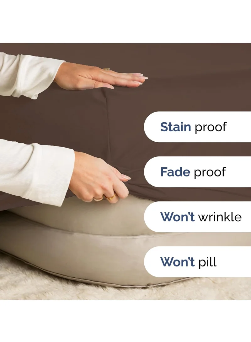 Donetella 360°Elasticated Fitted Sheet Set 1-Piece King Brown
