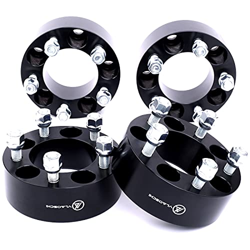 VLAOSCHI Black Forged 5x5 to 5x5.5 Wheel Adapters 2 Inch with 1/2" Studs Compatible with Jeep 5 Lug 5x127 to 5x139.7 Adapter for 2007-2018 Wrangler JK | 1999-2010 Grand Cherokee WJ WK - Pack of 4 - Image 1