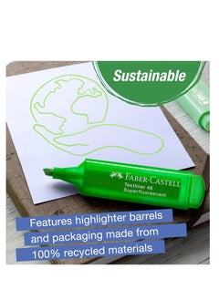 FABER-CASTELL Faber-Castell Highlighter Desk Set - 16 Chisel Tip Markers, Assortment of Pastel, Neon, and Metallic Highlighter Marker Set - Bible and Note Taking Supplies, Gifts for Artists  - Image 2