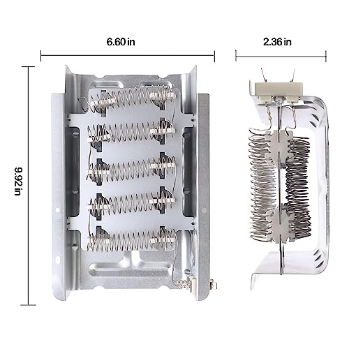 ORIEMARS Dryer Heating Element for Maytag MEDC465HW0 MEDX655DW MEDC200XW MEDC215EW MEDC300BW0 MEDC400VW0, Roper RED4516FW0 RED4440VQ1 RED4640YQ0 RED4640YQ1,EED4400WQ0 E-state Replacement kits. - Image 5