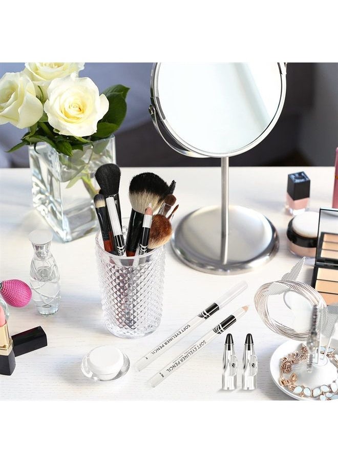 Leelosp - 26 Pieces White Eyeliner Pencil with Sharpener Soft Strokes White Eyeliner Pencil Eye Silkworm Brighten Eye Liner Pen Multipurpose Makeup Tool for Eyeshadow Lip Liner - Image 1