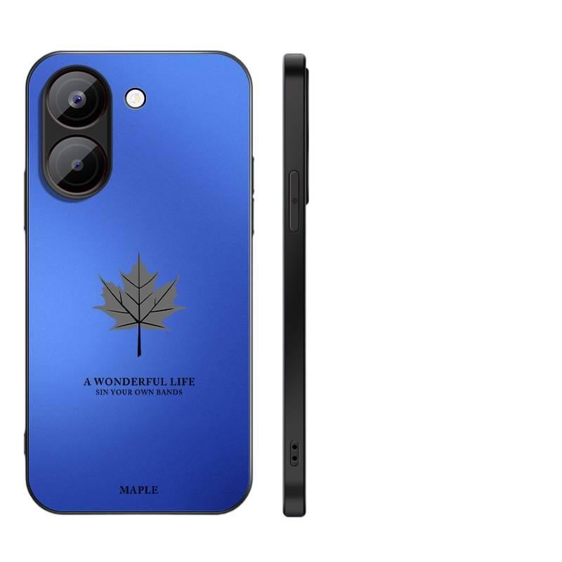 غطاء واقي بAcrylic لـ Redmi Note 13 Pro مع حماية من السقوط ومقاومة لبصمات الأصابع مع مقاوم للصدمات مع لمسة نهائية غير لامعة باللون أزرق من الأكريليك باللون الأزرق باللون الأحمر - Image 1