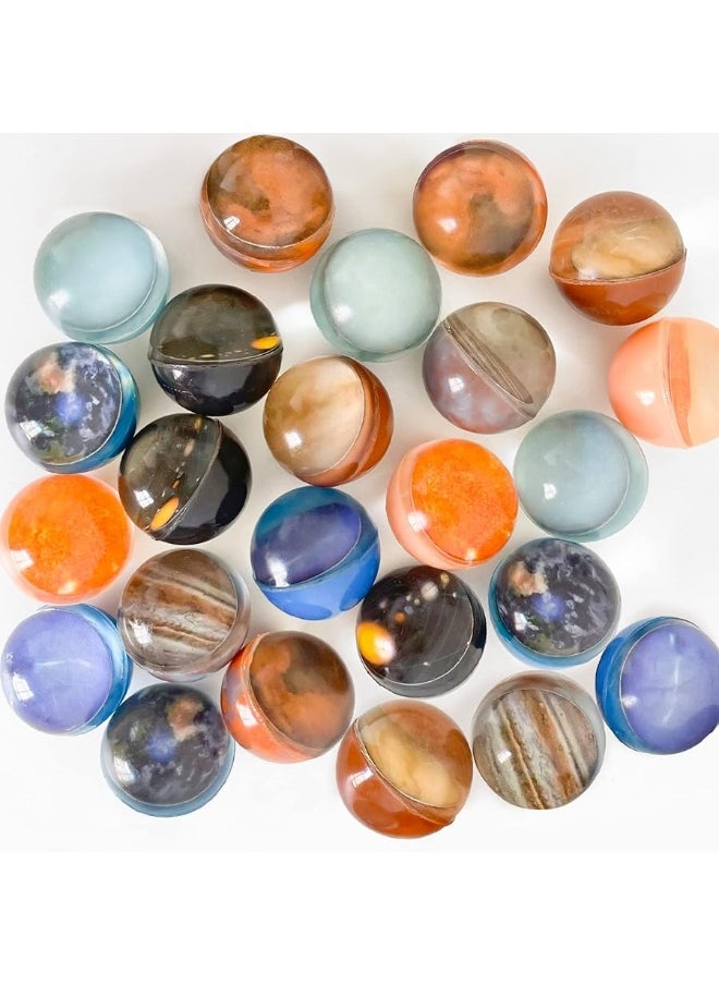 Panxxsen - 24 Pieces Bouncy Balls,Planets Bounce Balls,High Bouncing Solar System Rubber Balls for Kids,Party Favors and Goodie Bag Fillers for Prizes,Birthdays Gift,32mm - Image 1