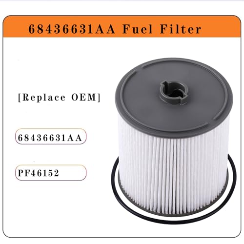 ZIMGLOBAL 68436631AA Fuel Filter For Ram 2500 3500 4500 5500 6.7L Diesel Engine,Ram 1500 3.0L V6 Eco Diesel Frame Chassis Mounted,Jeep Wrangler/Gladiator 3.0L V6 Diesel 2019-2024#PF46152(2Pcs) - Image 3