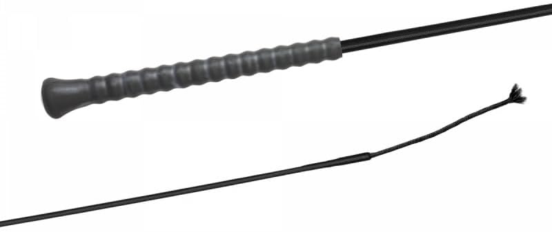PVC Grip Economy Dressage Whip 110cm Black Assorted