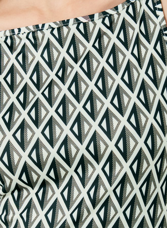 Take Two Printed Square Neck Sleeveless Cami Top - Image 3