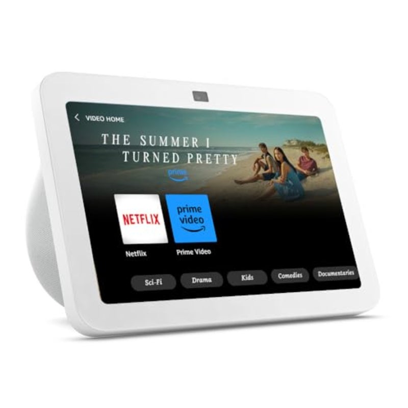 إصدار Echo Show 8 الجيل الثالث 2023، شاشة لمس ذكية عالية الدقة مع صوت مكاني، محور منزلي ذكي وأليكسا، أبيض جليدي - Image 2