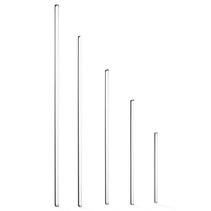 Young4us Glass Stirring Rod - 12" 10" 8" 6" 4" Long, 5 MM Diameter - 5 Pack - Image 1