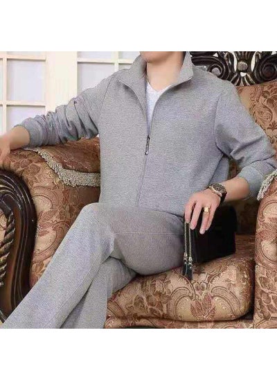 Generic Trendy Senior Mens Tracksuit Set Black  - Image 2