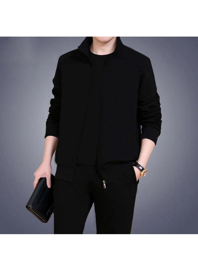 Generic Trendy Senior Mens Tracksuit Set Black  - Image 1