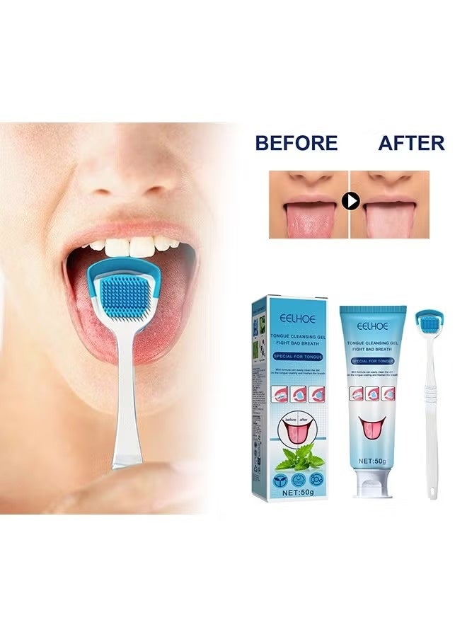 EELHOE Tongue Cleansing Gel Fight Bad Breath Special For Tongue 50g - Image 2
