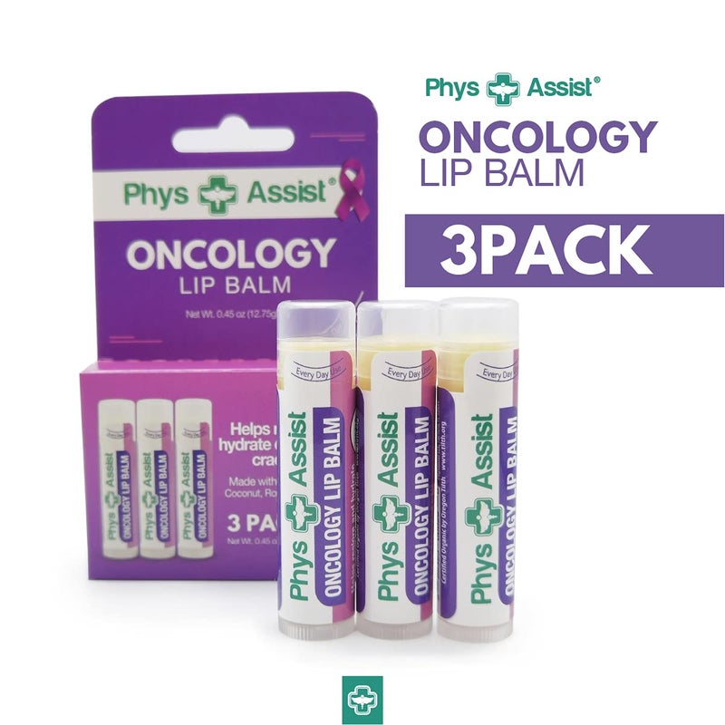 PhysAssist Oncology Lip Balm USDA Organic, Hydrate Dry, Parched Lips. Moisturizing -3 Pack - Image 5