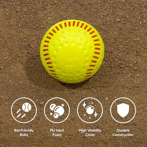 Baden Featherlite Limited Flight Practice Softball 12" (One Dozen), BLK - Image 4