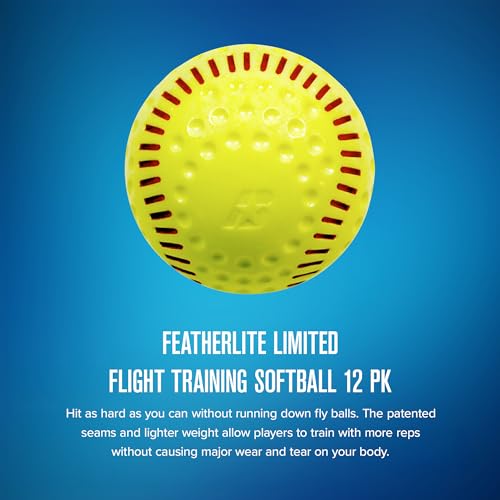 Baden Featherlite Limited Flight Practice Softball 12" (One Dozen), BLK - Image 2