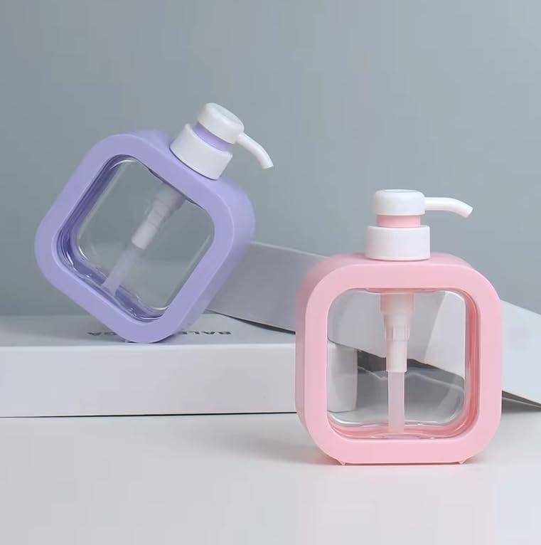 JRM JRM Multipurpose Liquid Soap Dispenser with Sponge Holder, Refillable Plastic Pump for Kitchen, Bathroom, Wash Basin, Dishwashing, Shampoo, Sanitizer, Lotion (Peach, Pack of 1) - Image 2
