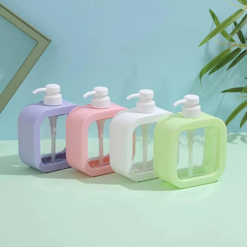 JRM JRM Multipurpose Liquid Soap Dispenser with Sponge Holder, Refillable Plastic Pump for Kitchen, Bathroom, Wash Basin, Dishwashing, Shampoo, Sanitizer, Lotion (Peach, Pack of 1) - Image 5