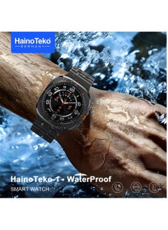هينو تيكو سمارت واتش HainoTeko-1 مقاومة للماء مع 3 أشرطة سيليكون تدعم المكالمات شاشة AMOLED بطارية تدوم من 1 إلى 3 أيام  - Image 4