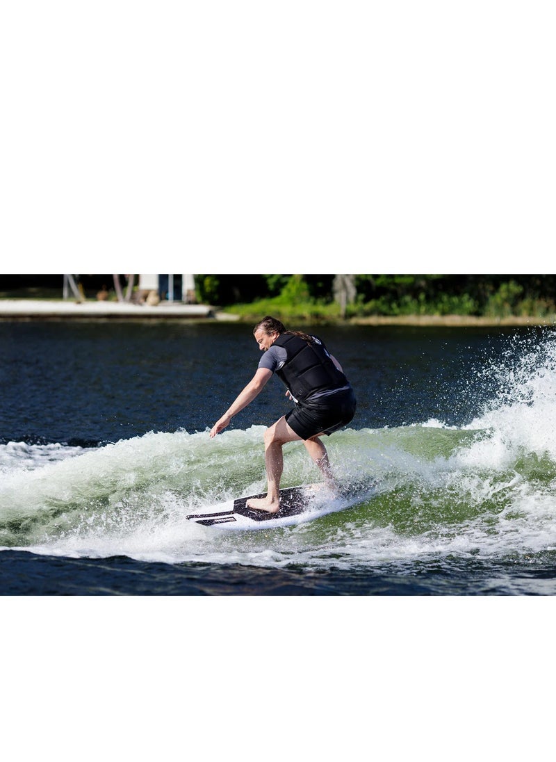 RONIX - RONIX WAKESURF - Flyweight - Wave King Surfer - White, Black, Gold - Image 1