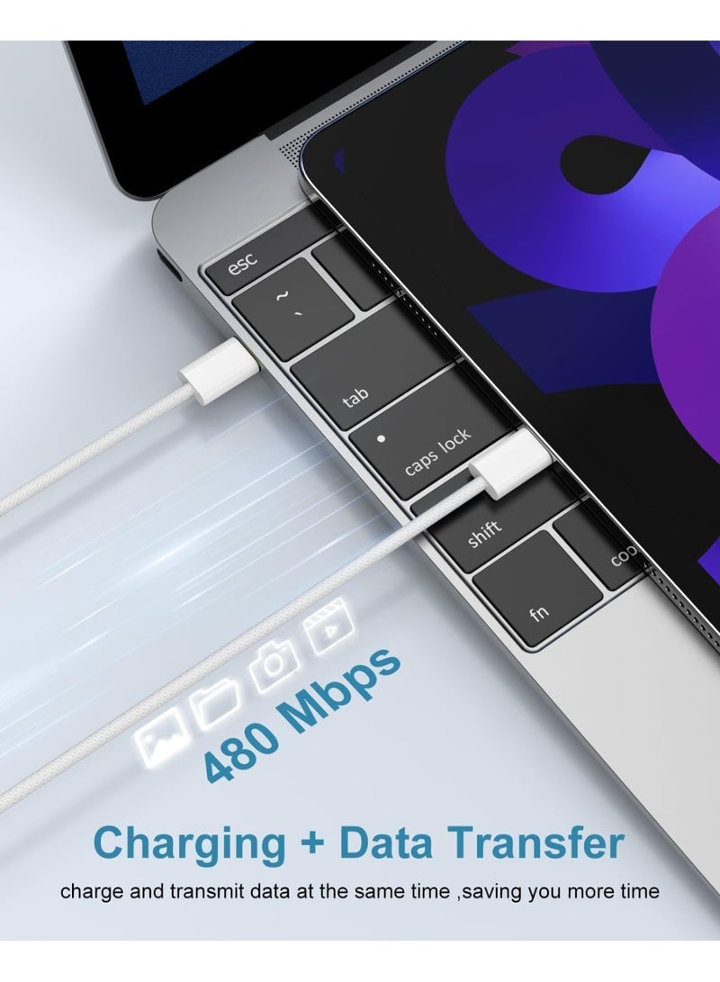 MUNTAQI 35W PD USB-C Charger Plug with Dual Type-C Ports & 2M USB-C to USB-C Cable – Fast Charging Adapter for Samsung, iPhone 15, iPad, MacBook, Pixel & More – Power Delivery Wall Charger - Image 3