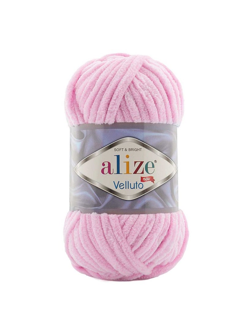ALIZE Velluto Polyester Yarn 31 Light Pink