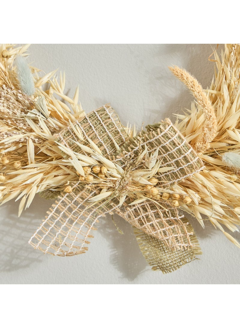 هوم بوكس إكليل زهور مجففة وعشب من مايلي - 36x5x36 سم - Image 2