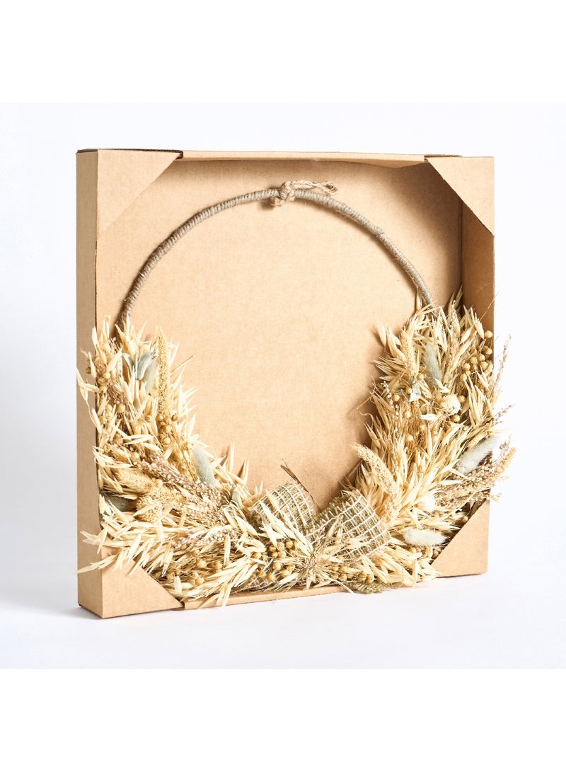 هوم بوكس إكليل زهور مجففة وعشب من مايلي - 36x5x36 سم - Image 4