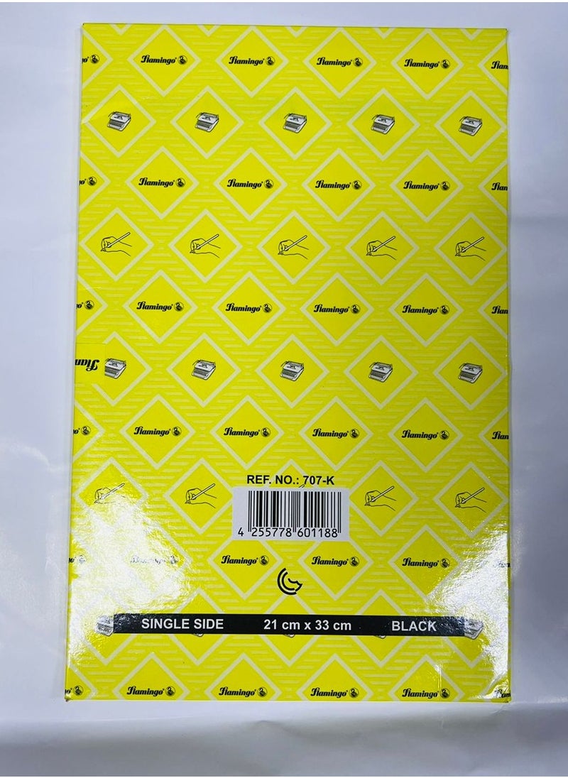 FLAMINGO A4 Size Carbon Paper 100 Sheet Black  - Image 3
