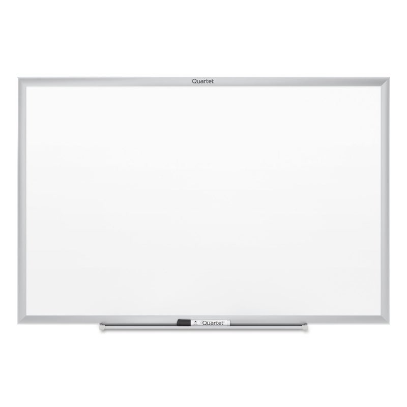 Quartet Whiteboard NonMagnetic Dry Erase White Board 2 x 15 Total Erase Silver Aluminum Frame S531