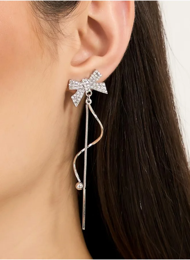 Styli Embellished Link Chain Earrings