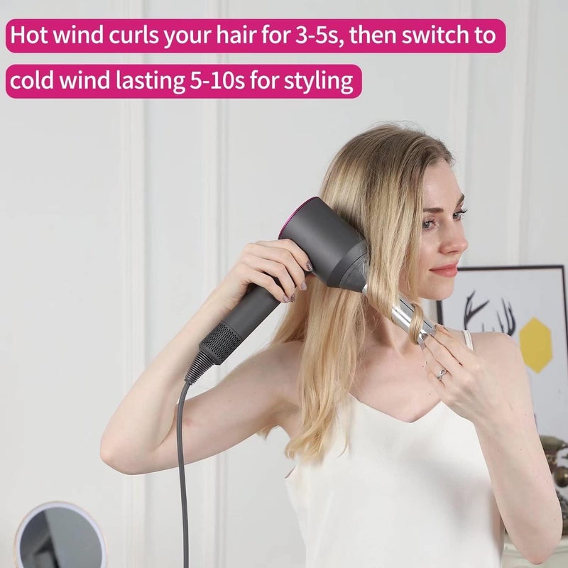 KASTWAVE Suitable for Dyson Supersonic Hair Dryer Curlers with Effect self-Curling, Compatible for Dyson Hair Dryer HD01 HD02 HD03 HD04 HD08 Models Suitable for self-Curling (Left-Handed) - Image 2