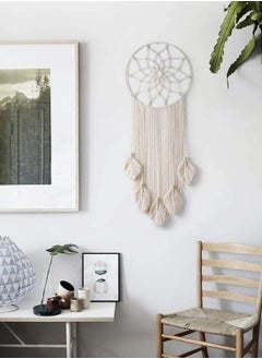 Excefore Macrame Dream Catcher Woven Feather Large Wall Hanging Handmade Dreamcatcher Boho Tassels Art Woven Decoration Home Decor Ornament Craft Gift Geometric Beautiful Wall Art for Apartment  - Image 4