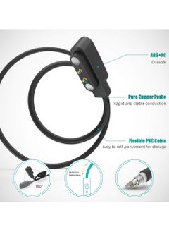 Generic Magnetic Charger Cable Compatible with Haylou Solar LS05/RT LS05S/RT2 LS10/RS4 LS12/RS4 LS16,YAMAY SW022,AGPTEK LW11,USB 2 Pins 4mm 0.16inch Charging Cable 60cm 1.96ft  - Image 2