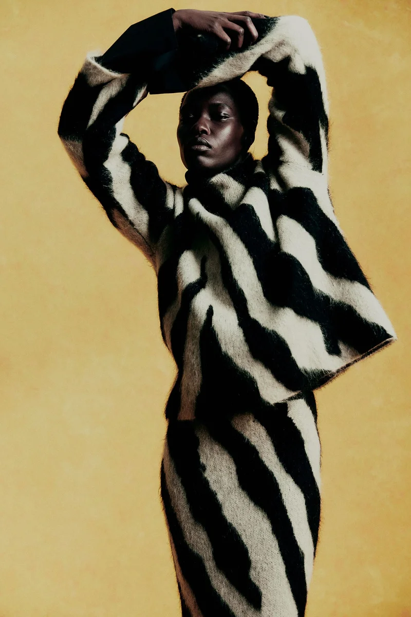 اتش اند ام كنزة من مزيج الموهير بقبة مرتفعة