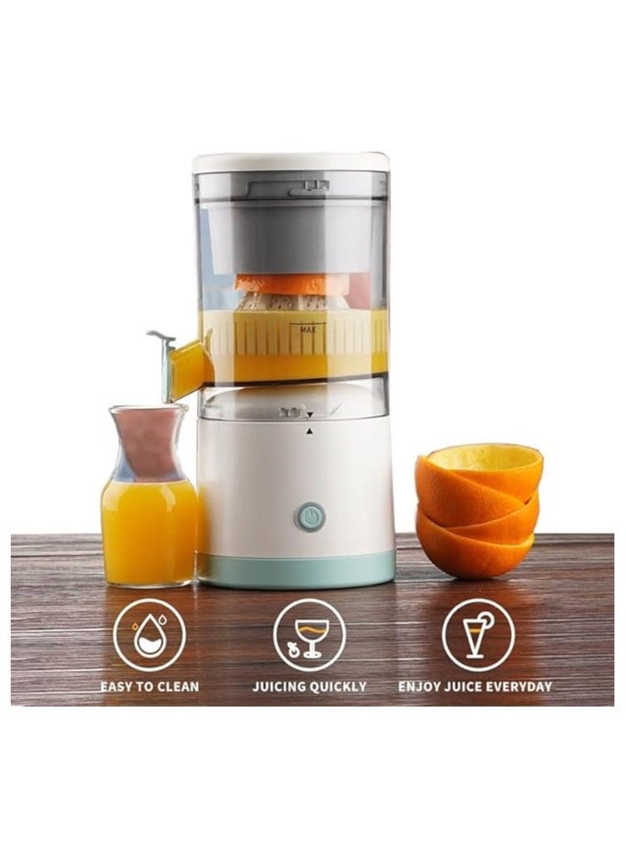 ELTRAZONE Electric Citrus Juicer – Compact USB Rechargeable Hands-Free Juicer for Oranges, Lemons  Limes | One-Touch Operation | Portable, Easy to Clean, Ideal for Home, Office  Travel - Image 2