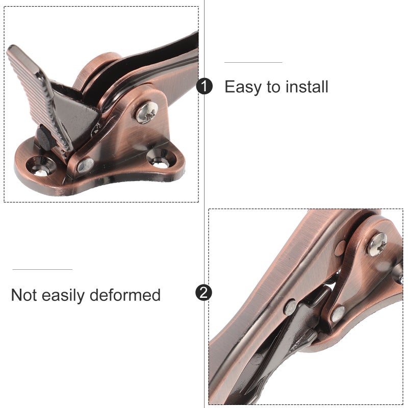 Door Heavy Duty Antique Bronze Door Holder With Adjustable Rubber Tips For Bottom Of Doors - Image 2