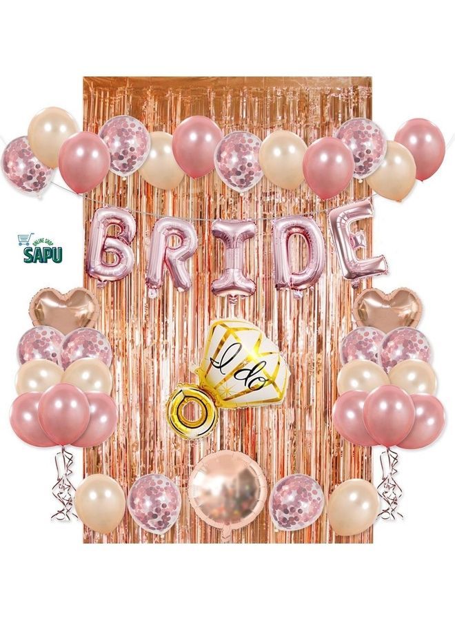 NIBEMINENT 40-Piece Bride Party Balloon Decorations Kit - Image 3