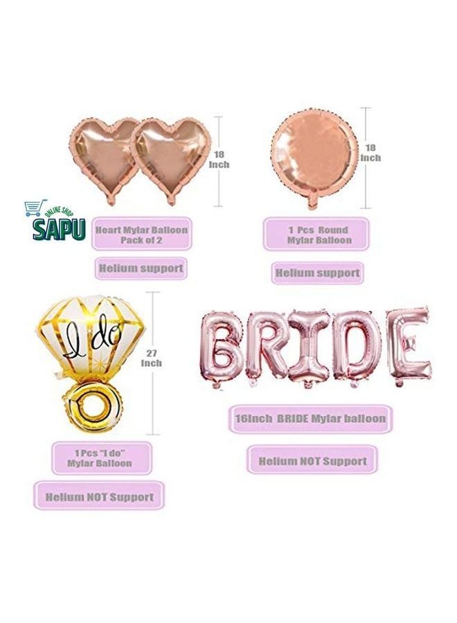 NIBEMINENT 40-Piece Bride Party Balloon Decorations Kit - Image 2