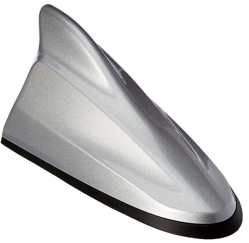 DHANVINE Car High Performance Shark Fin Antenna Silver Color Car FM Radio Signal Aerials Compatible with Maruti Suzuki Swift Type-2 (2011-2017) - Image 1