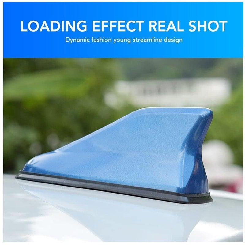 DHANVINE Car High Performance Shark Fin Antenna Silver Color Car FM Radio Signal Aerials Compatible with Maruti Suzuki Swift Type-2 (2011-2017) - Image 4