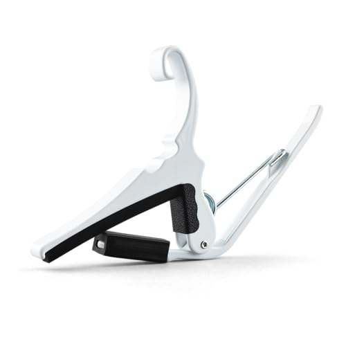 Kyser Quick-Change Guitar Capo for 6-string acoustic guitars, Pure White, KG6W - Image 2