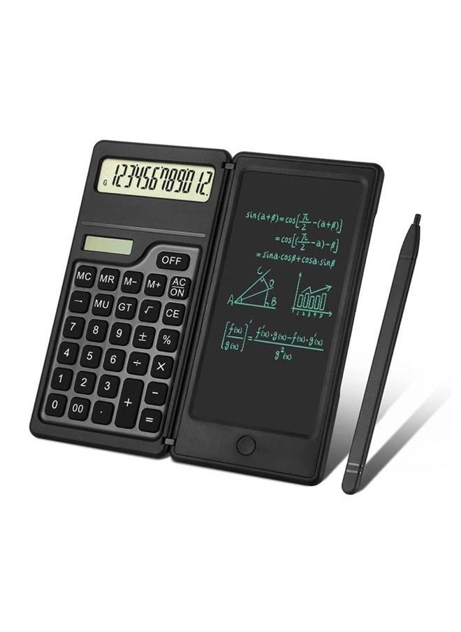 Arabest - 12-Digit Premium Desktop Calculators with Writing Tablet,Solar and Battery Dual Power Basic Calculator for Office,School,Business - Image 1