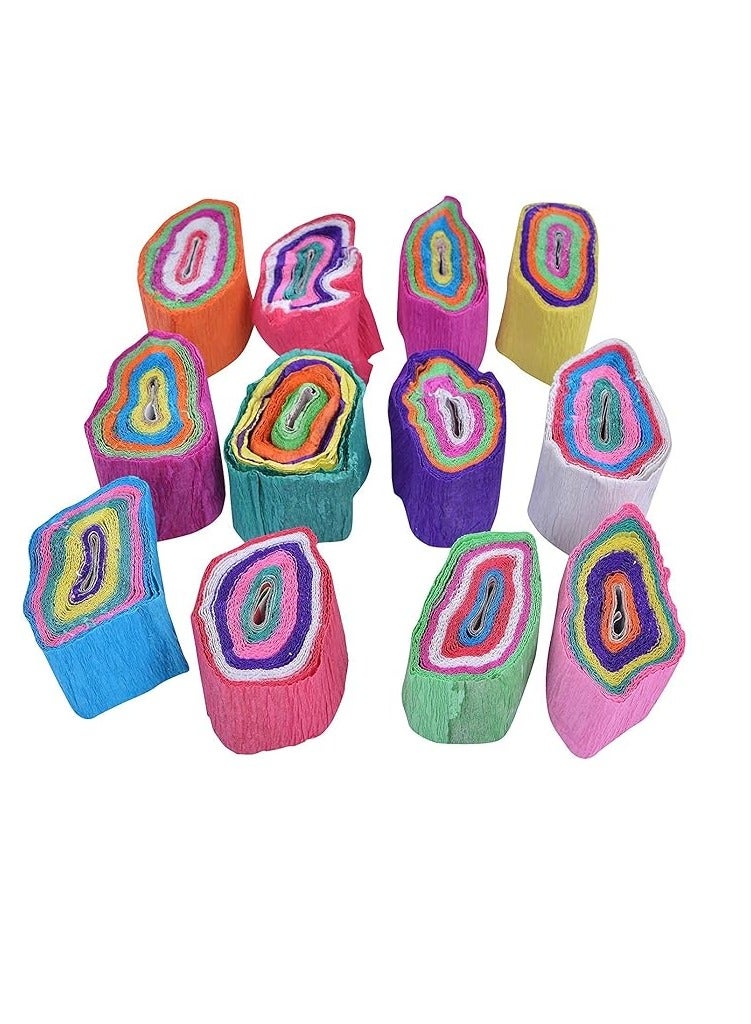 Terabyte CREPE PAPER STREAMER TWISTED ROLLS (PACK OF 5) MULTICOLORS - Image 2