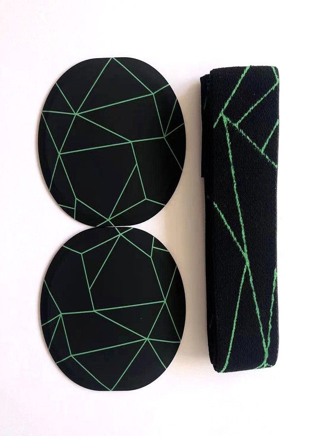 LZYDD غطاء مغناطيسي 2 في 1 مع حزام رأس لسماعة الألعاب SteelSeries Arctis Pro عالية الدقة / سماعة الألعاب اللاسلكية SteelSeries Arctis Pro (أخضر في أسود) - Image 3